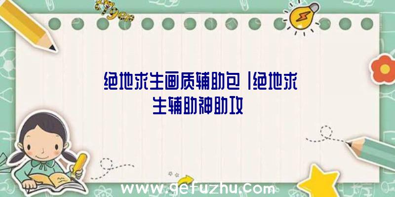 「绝地求生画质辅助包」|绝地求生辅助神助攻